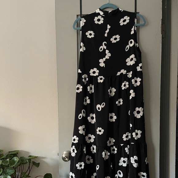 Nasty Gal Retro Mock Neck Floral Midi/Maxi Dress - Picture 2 of 8